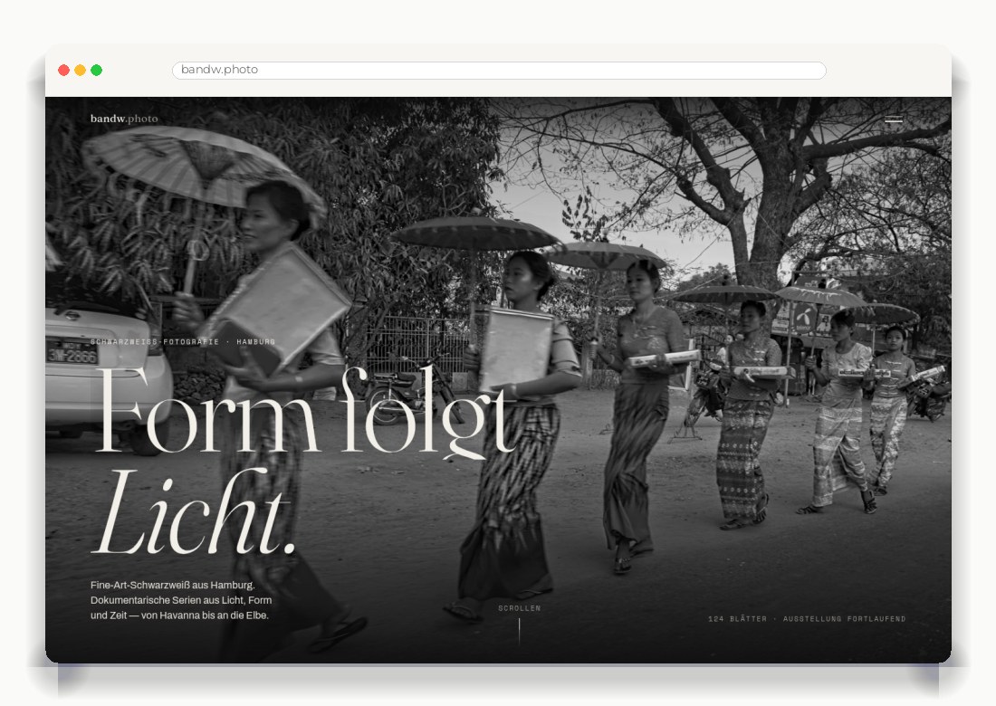 Mietzner — Schwarzweiß-Fotografie — Webdesign-Arbeit von MietzMedia